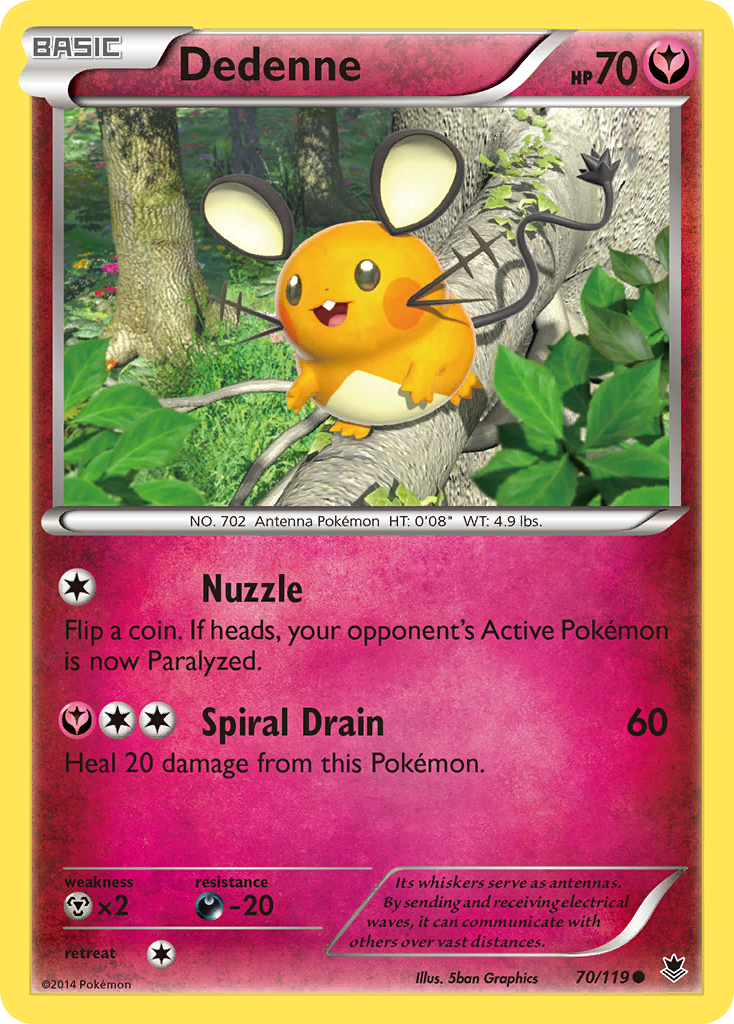 Dedenne (70/119) [XY: Phantom Forces] | Mega City Incorporated