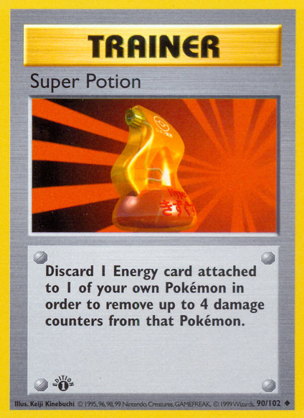 Super Potion (90/102) (Shadowless) [Base Set 1st Edition] | Mega City Incorporated