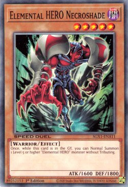 Elemental HERO Necroshade [SGX1-ENA11] Common | Mega City Incorporated