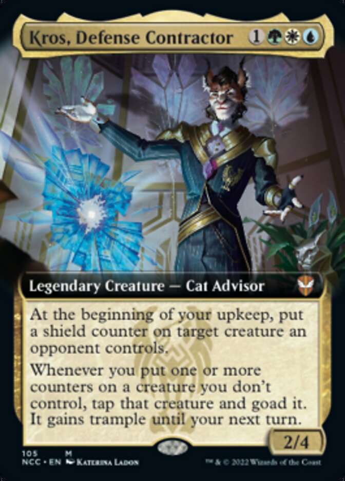 Kros, Defense Contractor (Extended Art) [Streets of New Capenna Commander] | Mega City Incorporated