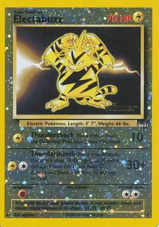 Electabuzz (1) (Winner) [Best of Promos] | Mega City Incorporated