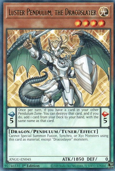 Luster Pendulum, the Dracoslayer (Rare) [ANGU-EN045] Rare | Mega City Incorporated