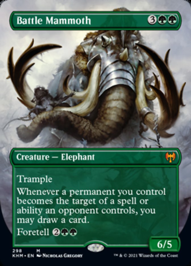 Battle Mammoth (Borderless Alternate Art) [Kaldheim] | Mega City Incorporated