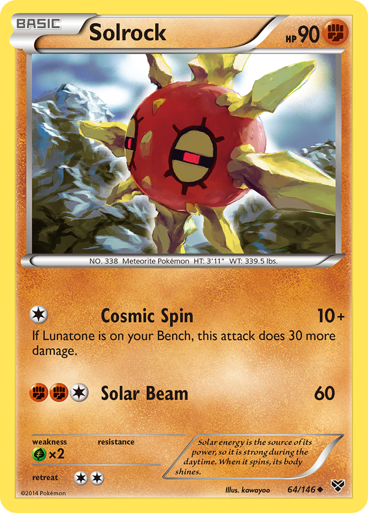 Solrock (64/146) [XY: Base Set] | Mega City Incorporated