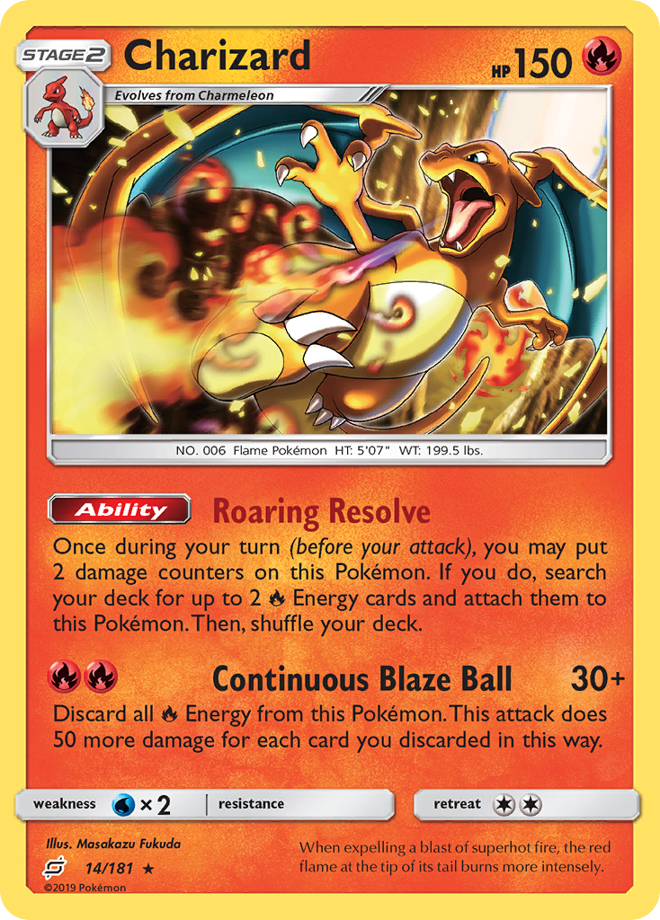 Charizard (14/181) [Sun & Moon: Team Up] | Mega City Incorporated