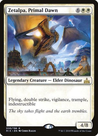 Zetalpa, Primal Dawn [Rivals of Ixalan Promos] | Mega City Incorporated