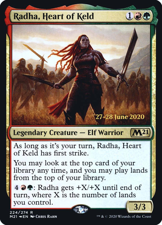 Radha, Heart of Keld  [Core Set 2021 Prerelease Promos] | Mega City Incorporated