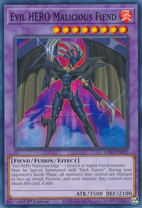 Evil HERO Malicious Fiend [LDS3-EN032] Common | Mega City Incorporated