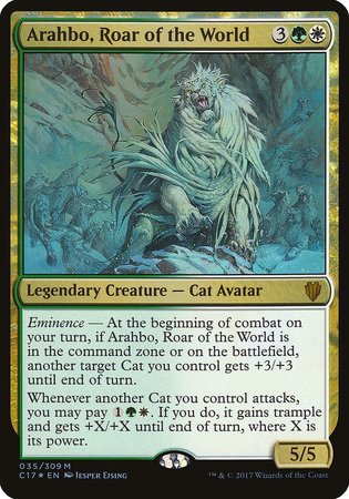 Arahbo, Roar of the World (Commander 2017) [Commander 2017 Oversized] | Mega City Incorporated