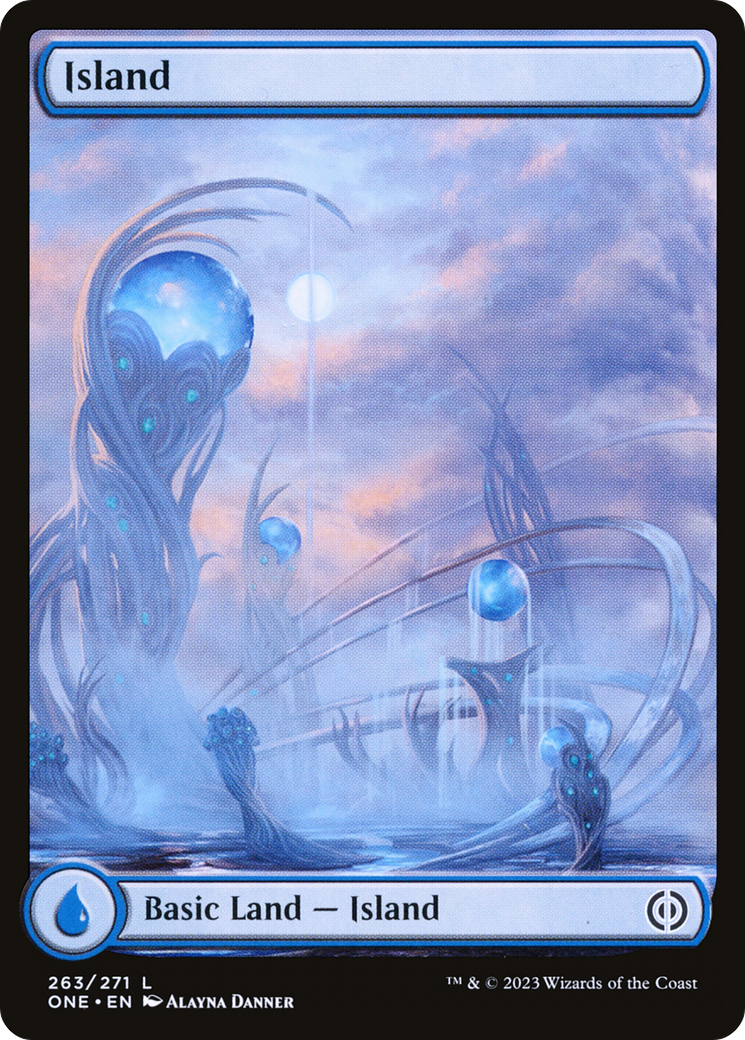 Island (263) (Full-Art) [Phyrexia: All Will Be One] | Mega City Incorporated