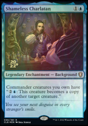 Shameless Charlatan [Commander Legends: Battle for Baldur's Gate Prerelease Promos] | Mega City Incorporated