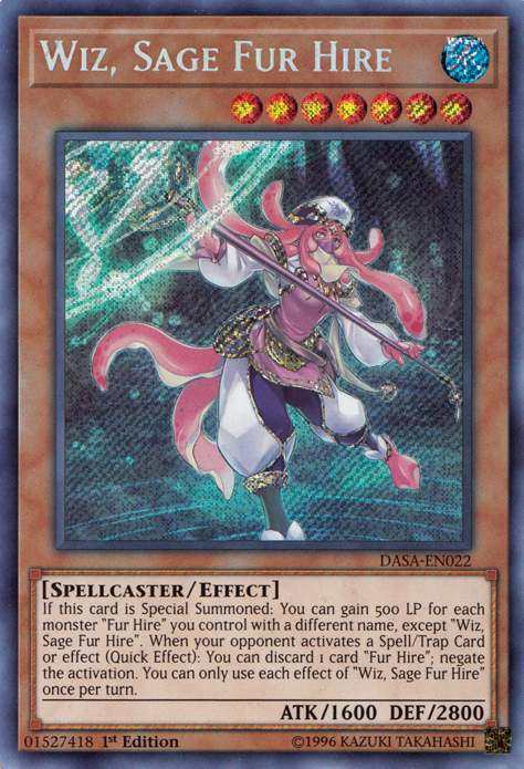 Wiz, Sage Fur Hire [DASA-EN022] Secret Rare | Mega City Incorporated