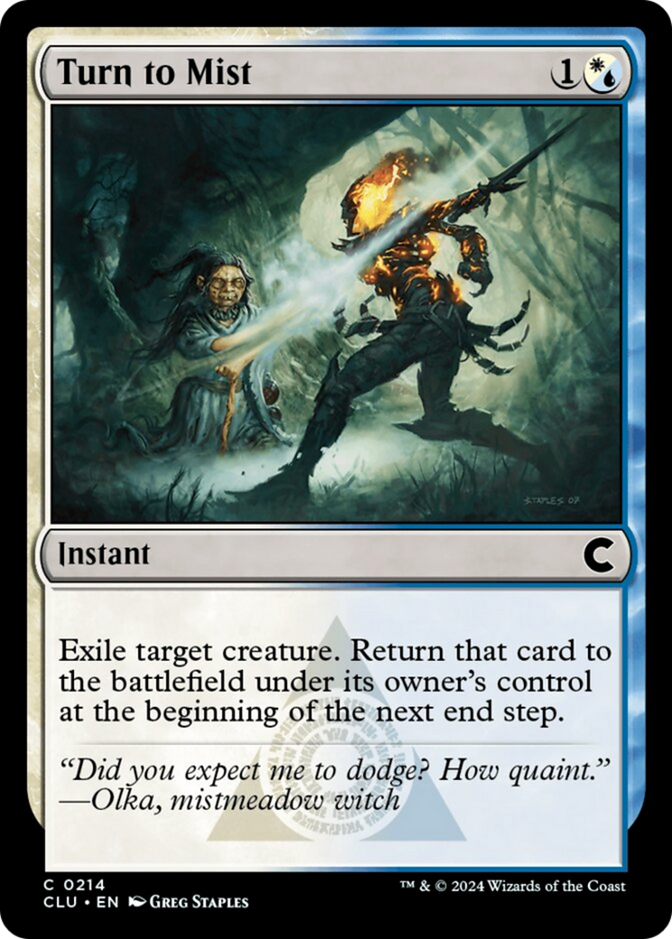 Turn to Mist [Ravnica: Clue Edition] | Mega City Incorporated