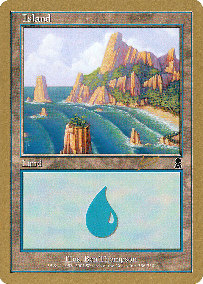 Island (rl336a) (Raphael Levy) [World Championship Decks 2002] | Mega City Incorporated