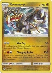 Kommo-o (77/111) (Cracked Ice Holo) (Theme Deck Exclusive) [Sun & Moon: Crimson Invasion] | Mega City Incorporated