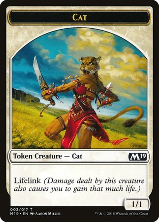 Cat Token [Core Set 2019 Tokens] | Mega City Incorporated