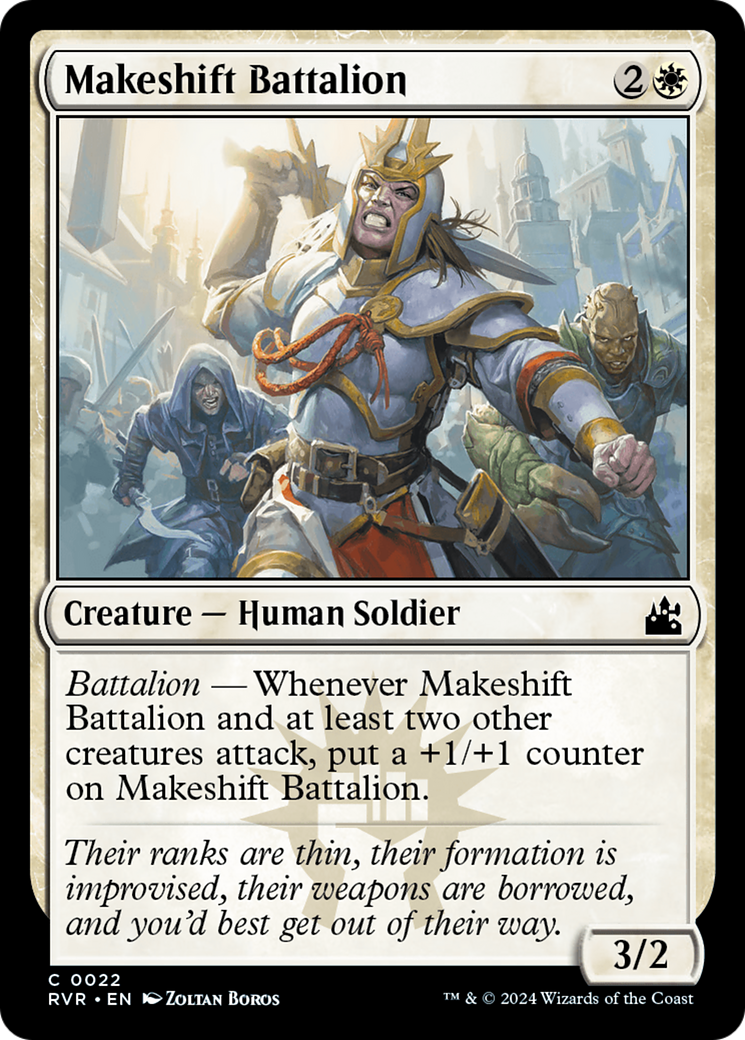 Makeshift Battalion [Ravnica Remastered] | Mega City Incorporated