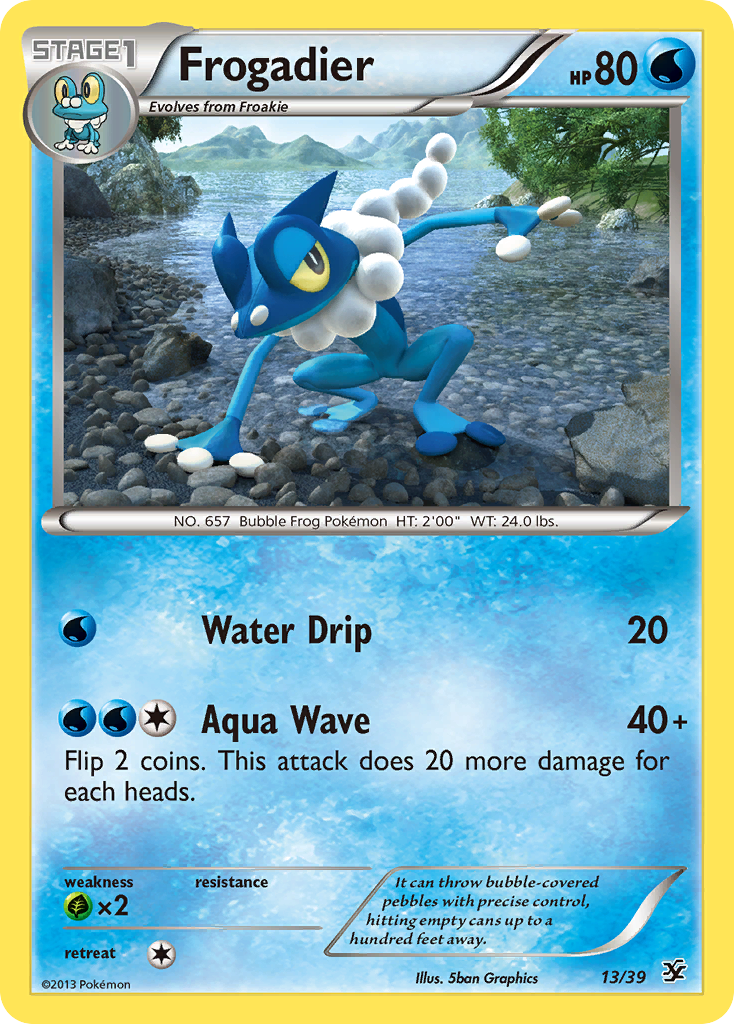 Frogadier (13/39) [XY: Kalos Starter Set] | Mega City Incorporated