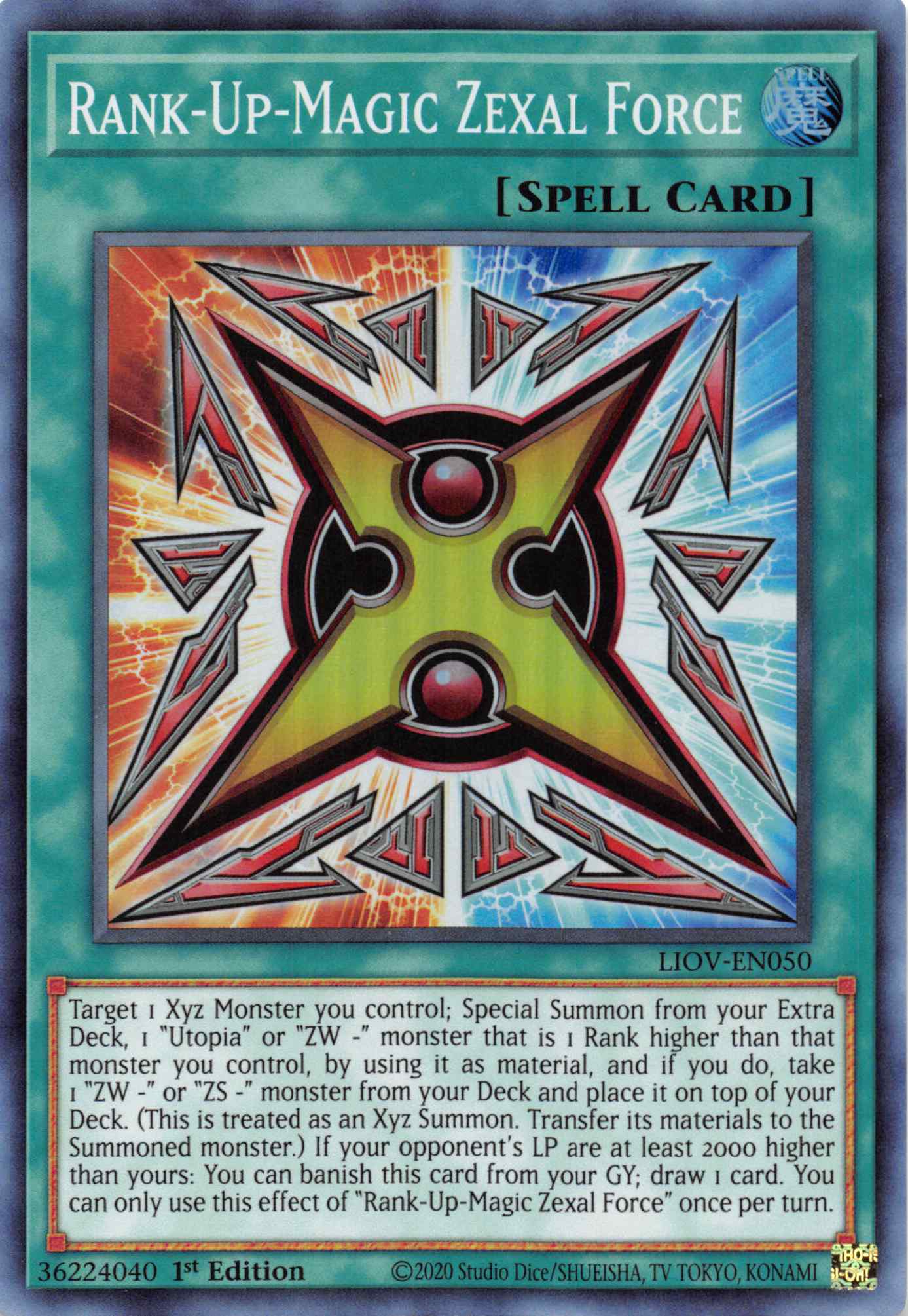 Rank-Up-Magic Zexal Force [LIOV-EN050] Super Rare | Mega City Incorporated