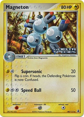 Magneton (48/113) (Stamped) [EX: Delta Species] | Mega City Incorporated