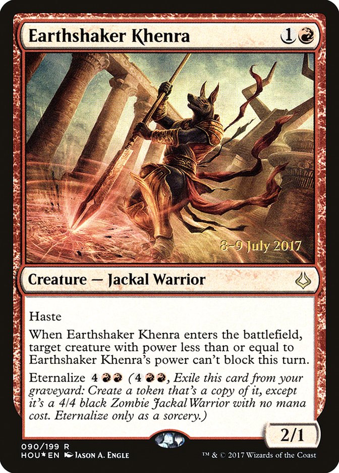 Earthshaker Khenra  [Hour of Devastation Prerelease Promos] | Mega City Incorporated