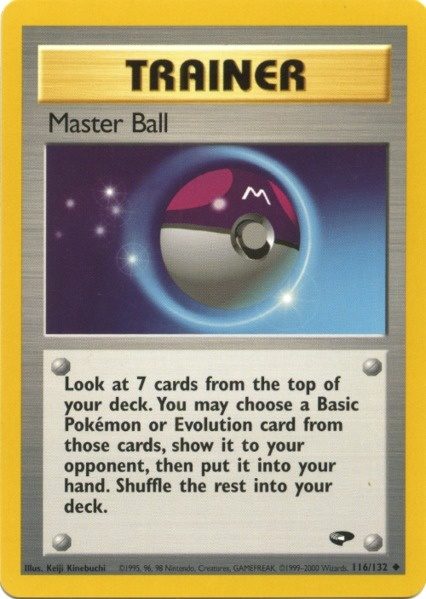 Master Ball (116/132) [Gym Challenge Unlimited] | Mega City Incorporated