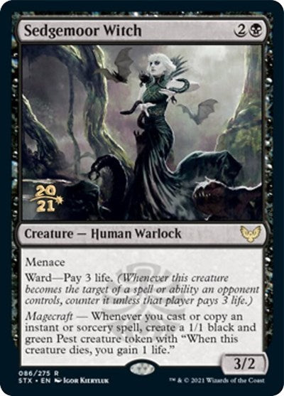 Sedgemoor Witch [Strixhaven: School of Mages Prerelease Promos] | Mega City Incorporated