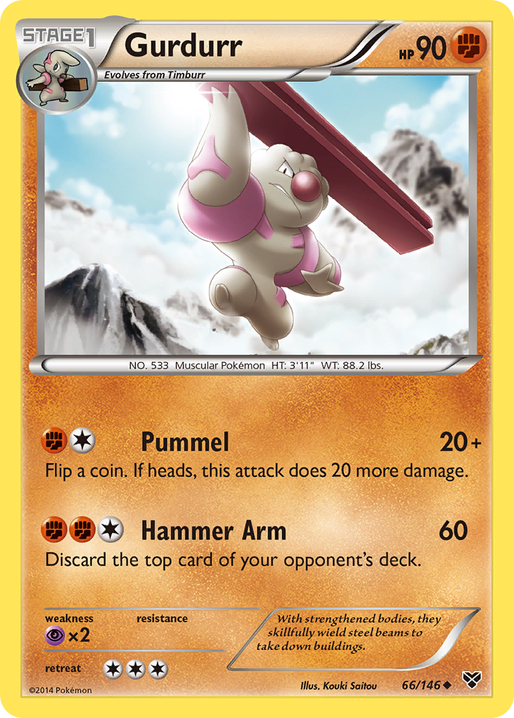 Gurdurr (66/146) [XY: Base Set] | Mega City Incorporated