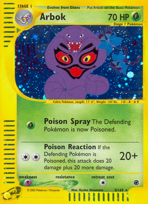 Arbok (3/165) [Expedition: Base Set] | Mega City Incorporated