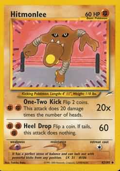 Hitmonlee (42/105) [Neo Destiny Unlimited] | Mega City Incorporated