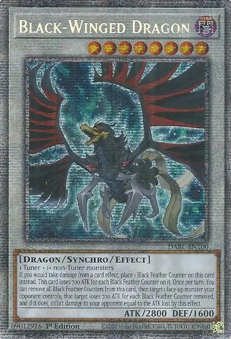 Black-Winged Dragon [DABL-EN100] Starlight Rare | Mega City Incorporated