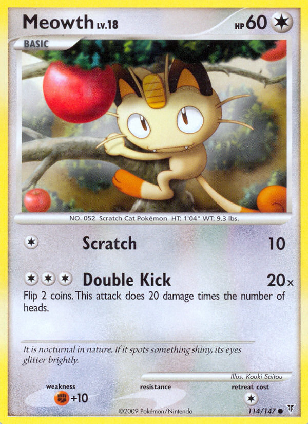 Meowth (114/147) [Platinum: Supreme Victors] | Mega City Incorporated