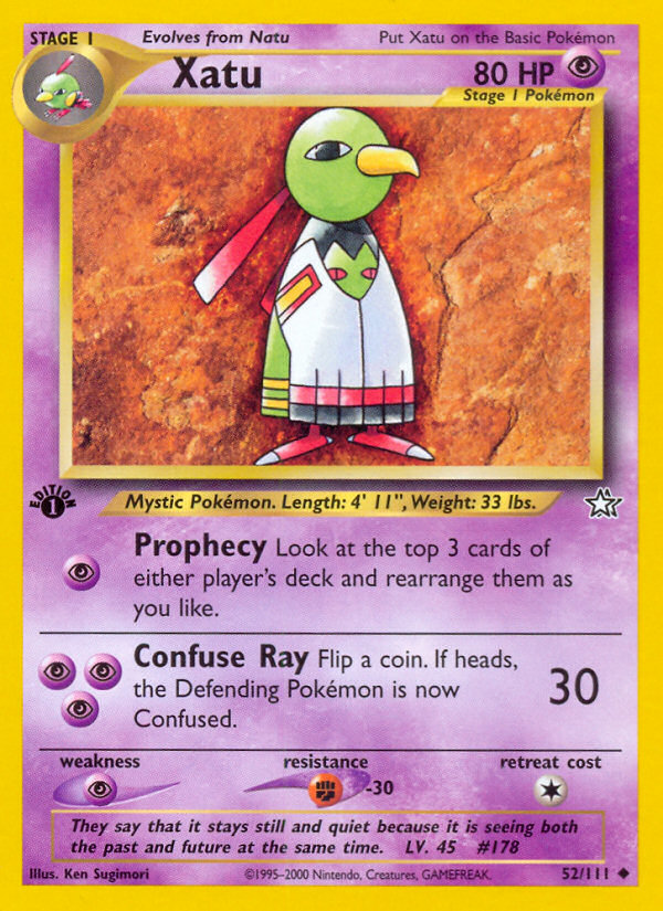 Xatu (52/111) [Neo Genesis 1st Edition] | Mega City Incorporated