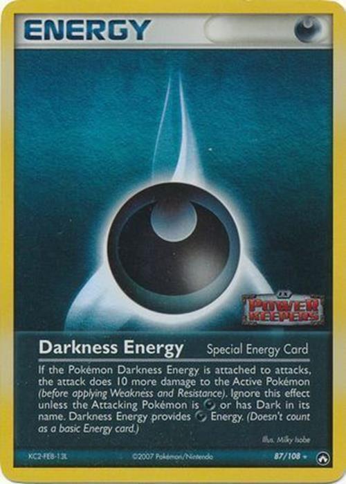 Darkness Energy (87/108) (Stamped) [EX: Power Keepers] | Mega City Incorporated