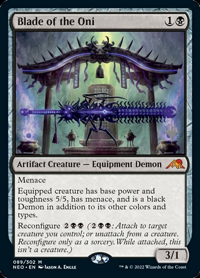 Blade of the Oni (Promo Pack) [Kamigawa: Neon Dynasty Promos] | Mega City Incorporated