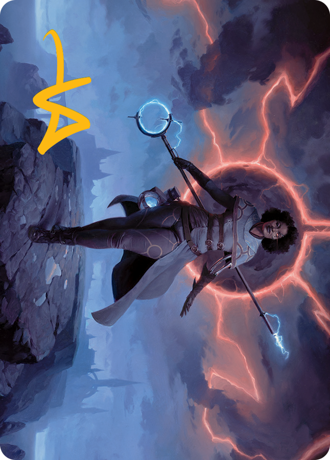 Rona, Herald of Invasion Art Card (Gold-Stamped Signature) [March of the Machine Art Series] | Mega City Incorporated