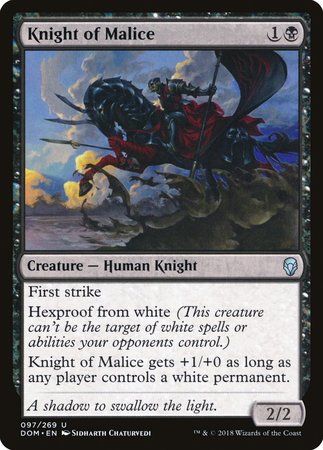 Knight of Malice [Dominaria] | Mega City Incorporated