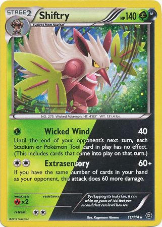 Shiftry (11/114) (Cosmos Holo) [XY: Steam Siege] | Mega City Incorporated