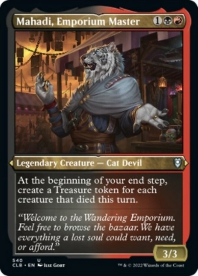 Mahadi, Emporium Master (Foil Etched) [Commander Legends: Battle for Baldur's Gate] | Mega City Incorporated