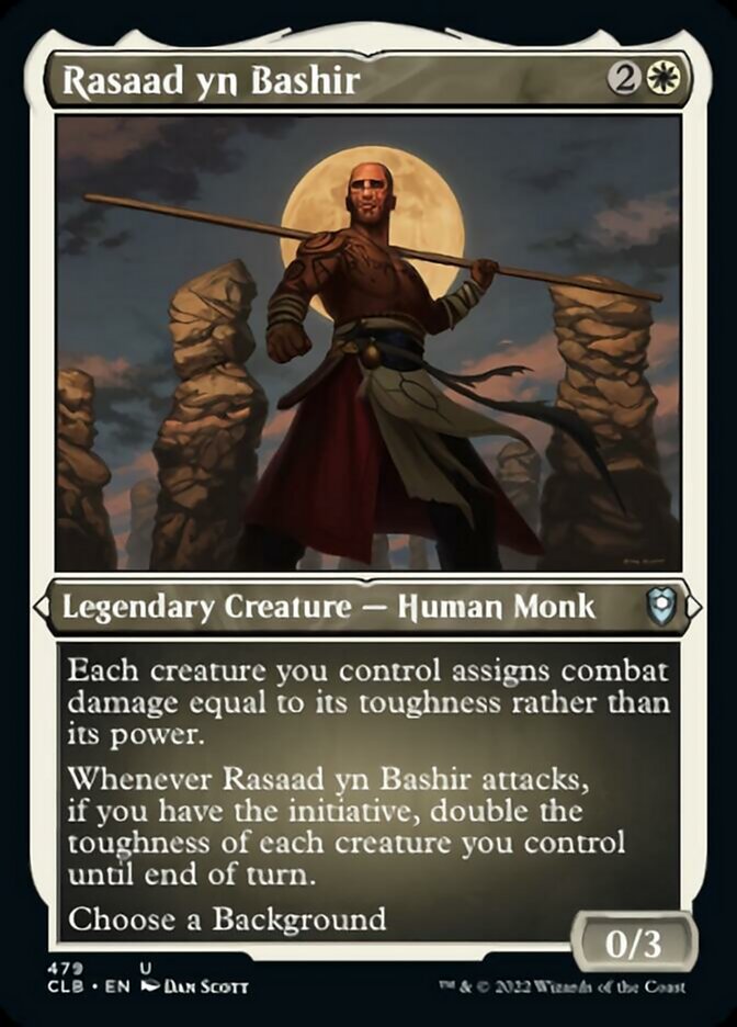 Rasaad yn Bashir (Foil Etched) [Commander Legends: Battle for Baldur's Gate] | Mega City Incorporated