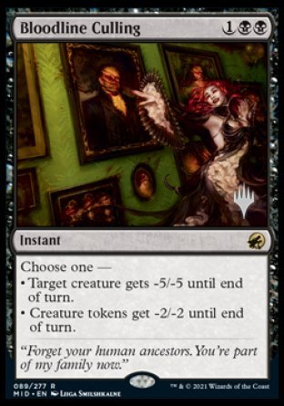 Bloodline Culling (Promo Pack) [Innistrad: Midnight Hunt Promos] | Mega City Incorporated