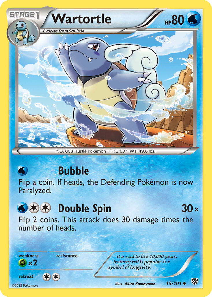 Wartortle (15/101) [Black & White: Plasma Blast] | Mega City Incorporated