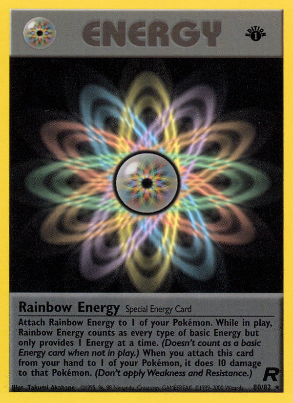 Rainbow Energy (80/82) [Team Rocket 1st Edition] | Mega City Incorporated