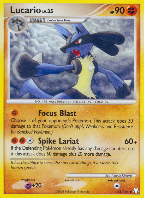 Lucario (61/146) [Diamond & Pearl: Legends Awakened] | Mega City Incorporated