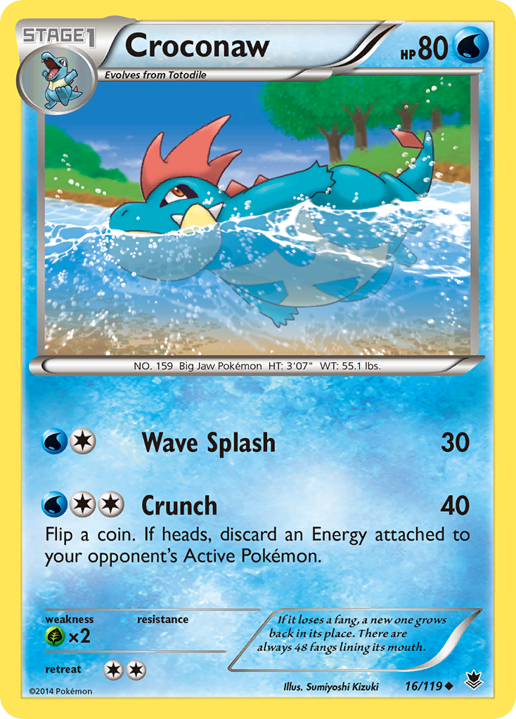 Croconaw (16/119) [XY: Phantom Forces] | Mega City Incorporated