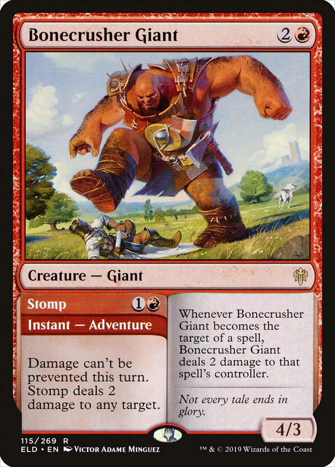 Bonecrusher Giant // Stomp [Throne of Eldraine] | Mega City Incorporated
