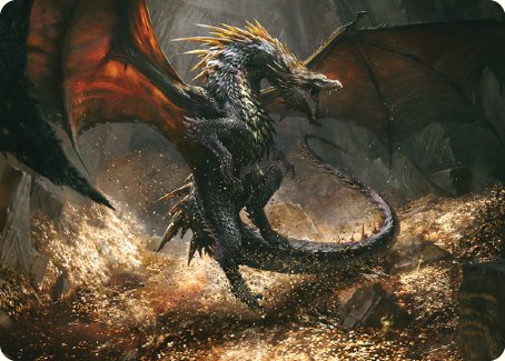 Cavern-Hoard Dragon Art Card [The Lord of the Rings: Tales of Middle-earth Art Series] | Mega City Incorporated