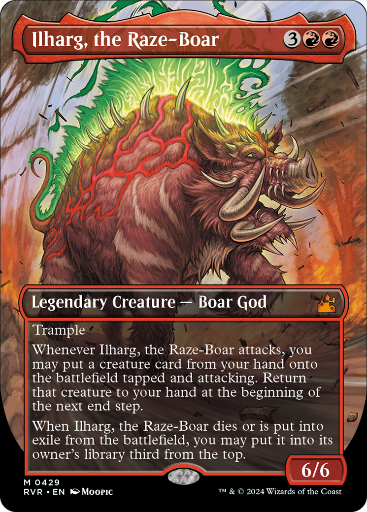 Ilharg, the Raze-Boar (Anime Borderless) [Ravnica Remastered] | Mega City Incorporated