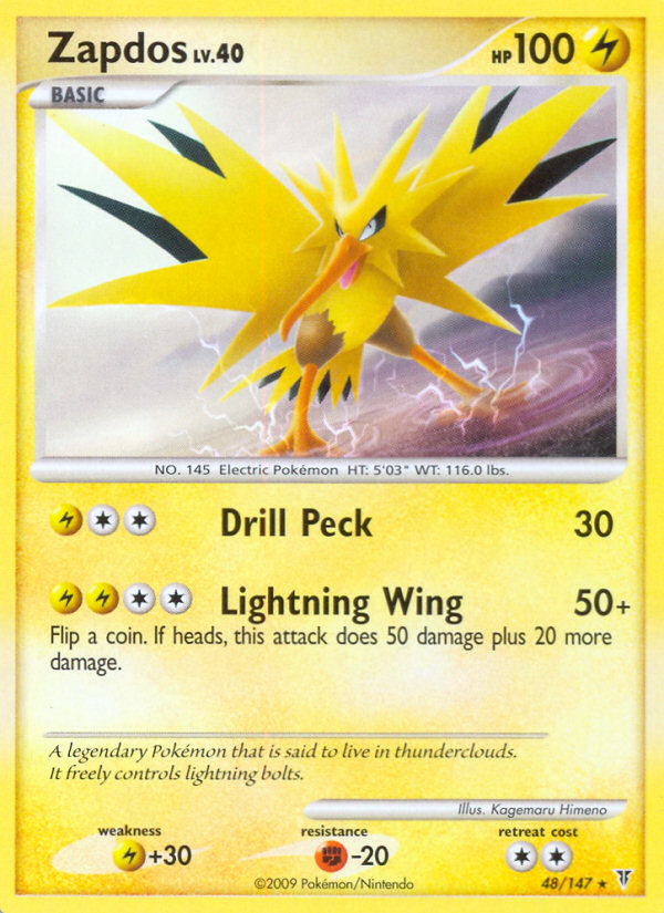 Zapdos (48/147) [Platinum: Supreme Victors] | Mega City Incorporated