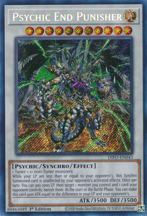 Psychic End Punisher [DIFO-EN043] Secret Rare | Mega City Incorporated